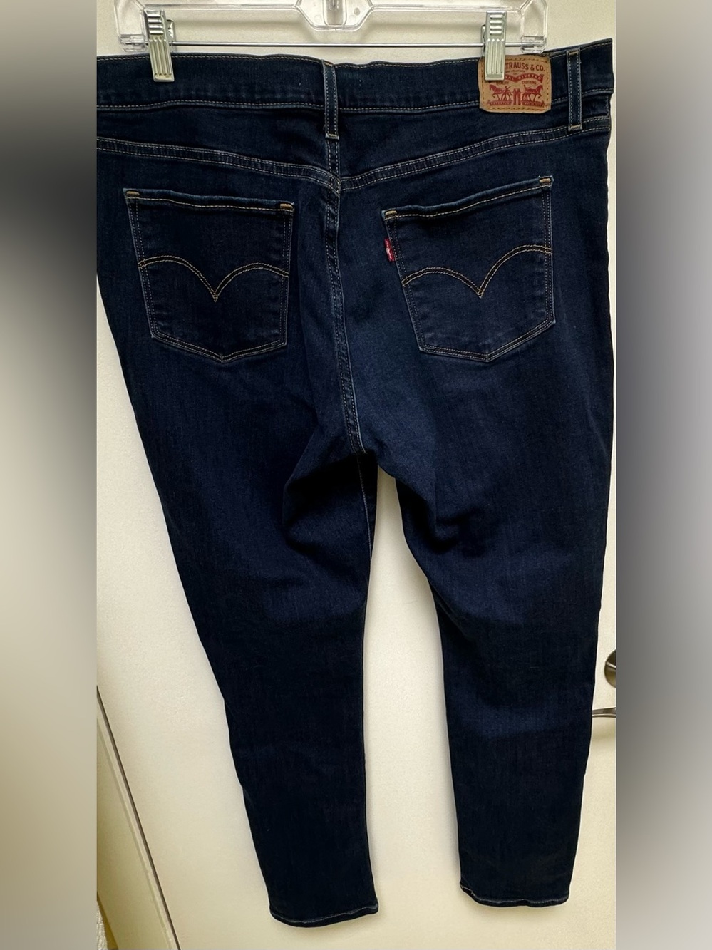 Levis 311 Shaping Skinny Dark Rinse Denim Jeans 32/14 - Picture 3 of 4